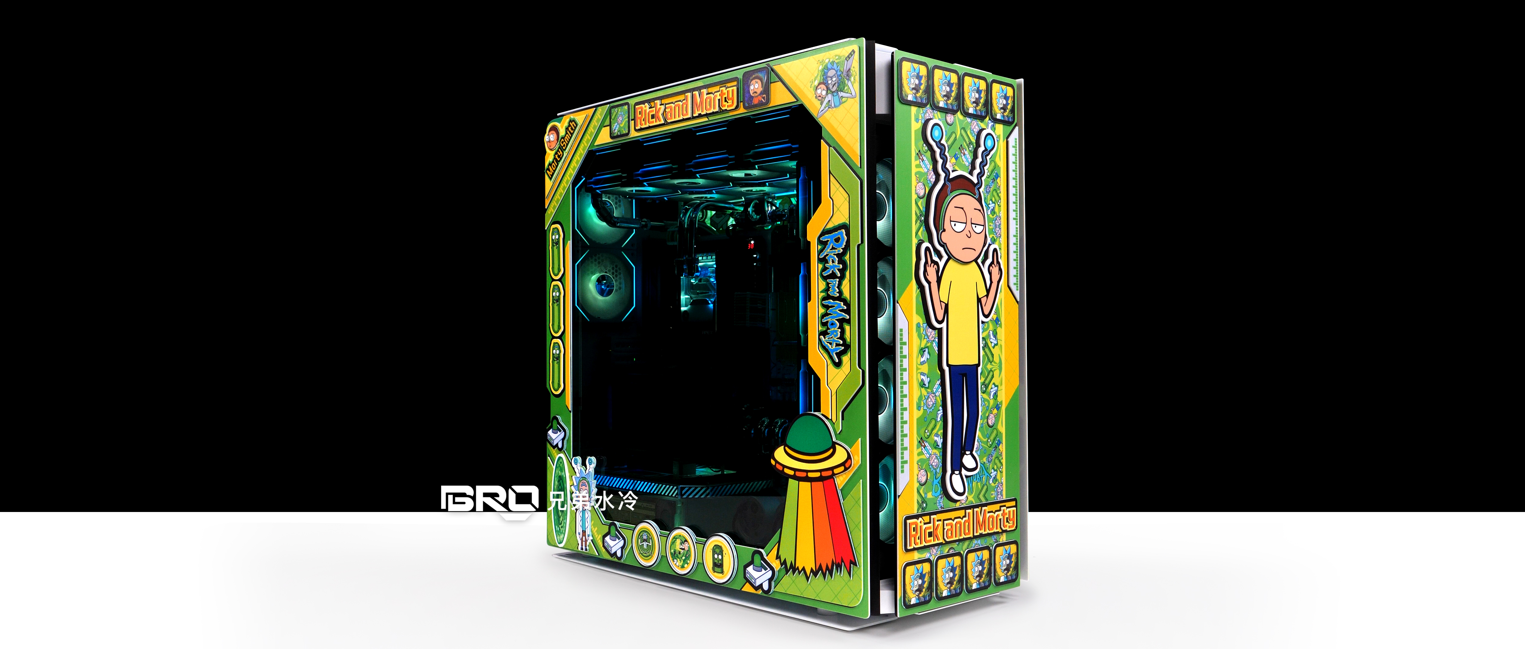 CORSAIR海盗船 1000D--《瑞克和莫蒂》主题分体水冷