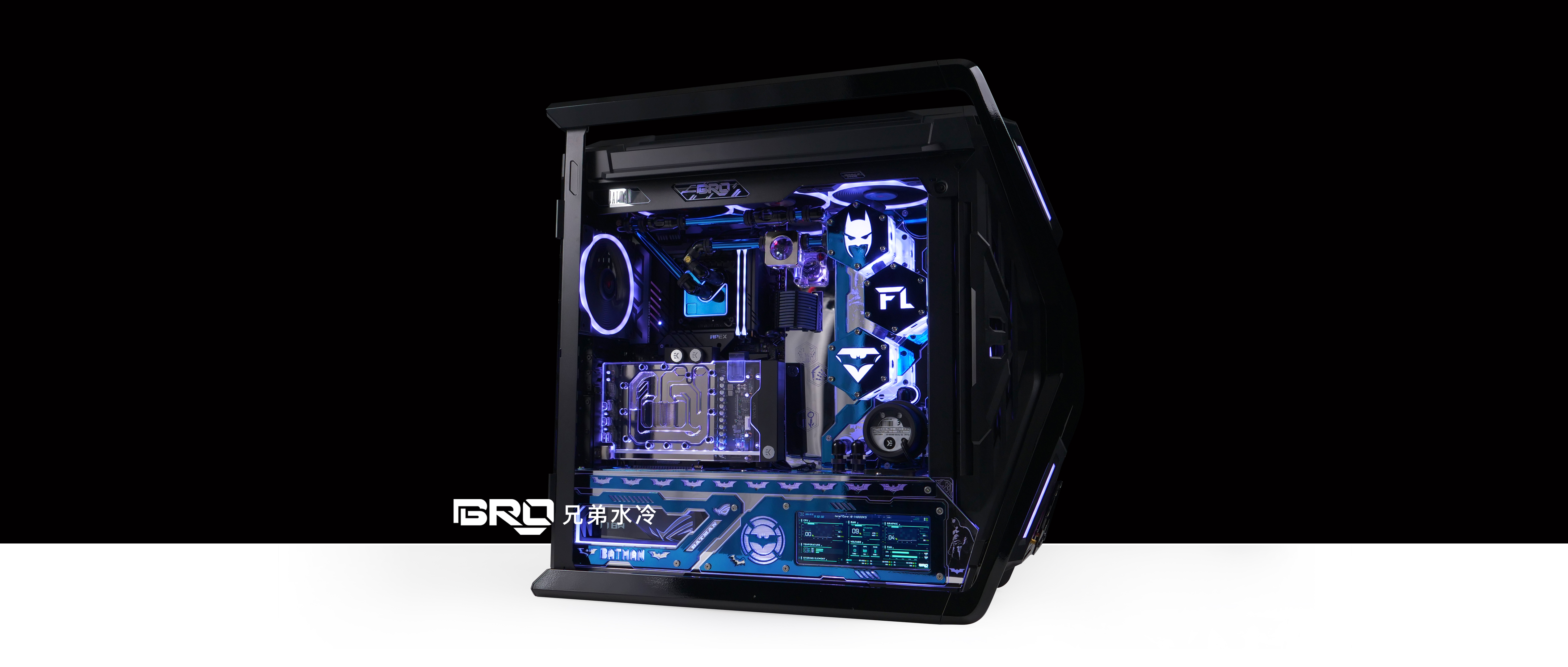 ROG HYPERION 创世神 GR701-蝙蝠侠主题 电镀碳纤维工艺 